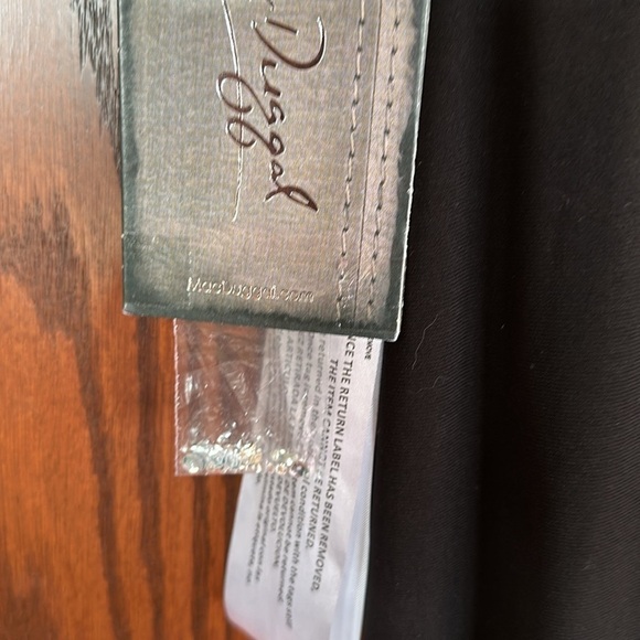 Mac Duggal Floral Strap High Slit Black Maxi Dress Size 0 Stretch 77830 Formal - Picture 10 of 11